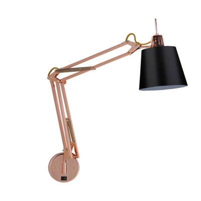 Arandela Scope Bella Cobre e Preto (d)15cm (a)67cm