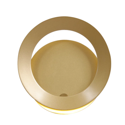 Arandela Ginga Bella Dourado e Branco (d)17cm (l)10.5cm (a)17cm