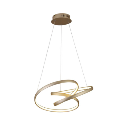 Pendente Zig Bella Dourado e Branco