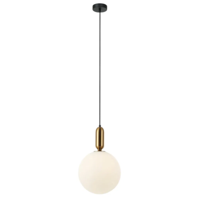 Pendente Cuica Bella Bronze e Branco (d)30cm (a)47cm